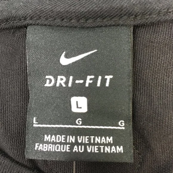 Giannis Freak Mens Nike Dri Fit Graphic T-Shirt Black Red Crew Big Swoosh L New - Picture 6 of 9